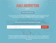 Tablet Screenshot of agileantipatterns.com
